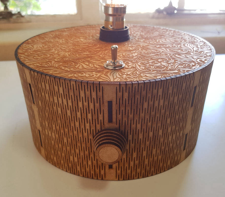 laser cut 360 dimmable lamp