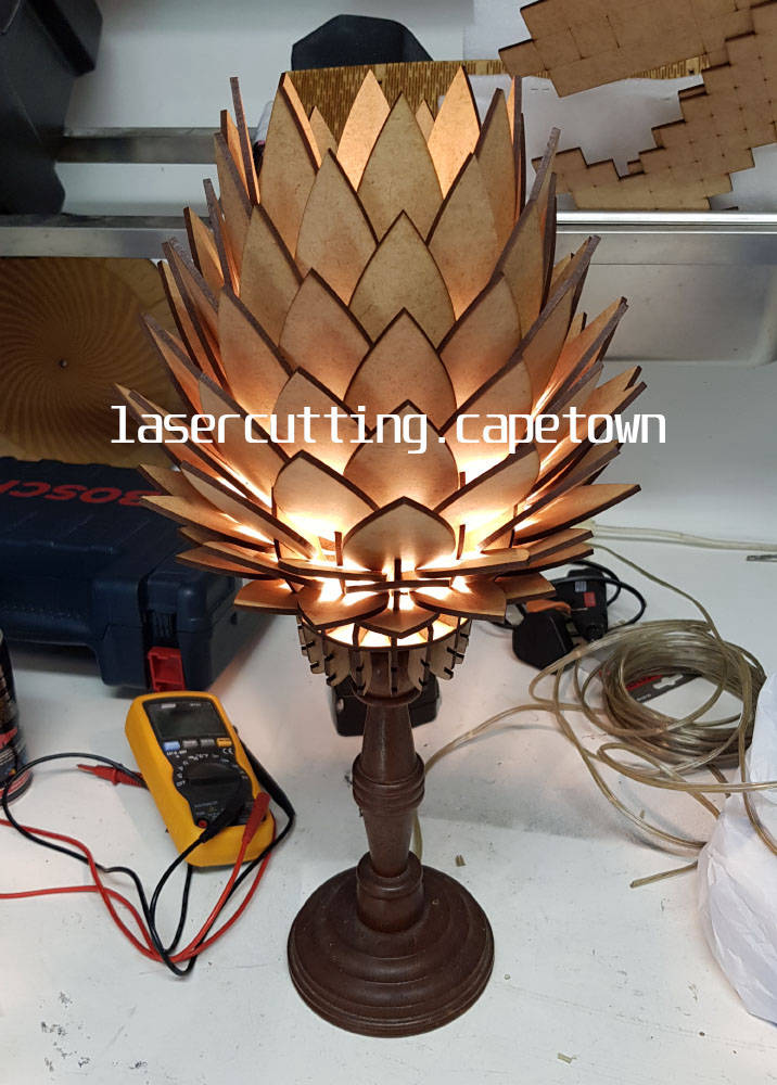 Designed and Laser Cut Lamp Shade