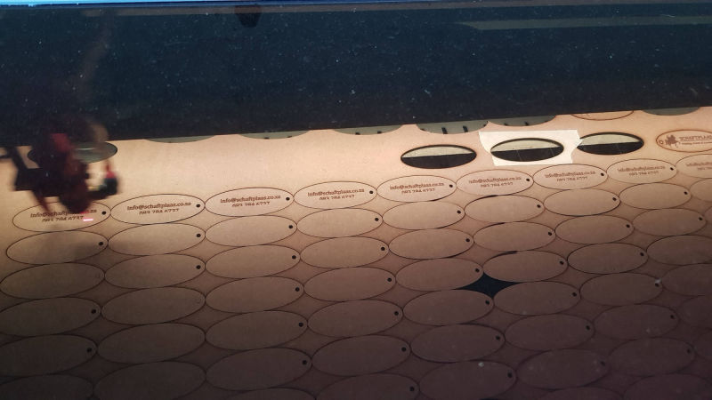 Laser Engraved wood Keyrings